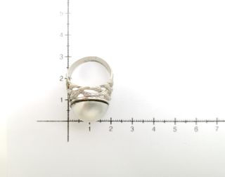 Anillo de Oro Blanco 18 Kt. 9.5 gr de segunda mano