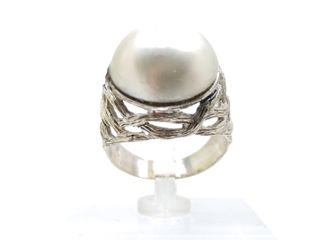 Anillo de Oro Blanco 18 Kt. 9.5 gr de segunda mano