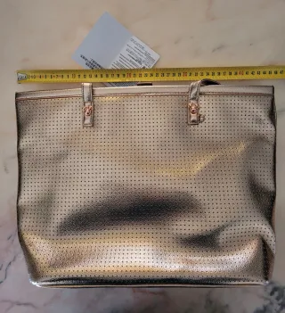 Bolso Tote Disney Store oro rosa, Perforado