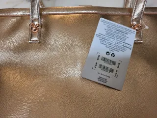Bolso Tote Disney Store oro rosa, Perforado
