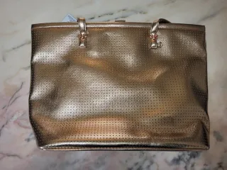 Bolso Tote Disney Store oro rosa, Perforado