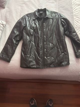 Americana efecto cuero negra