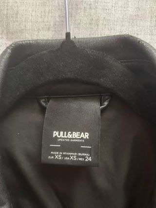 Americana efecto cuero negra