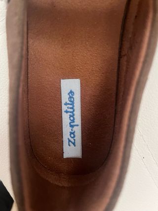 Merceditas ante marrón Zapaticos Talla 37