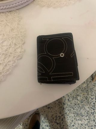 Monedero de piel PG negro