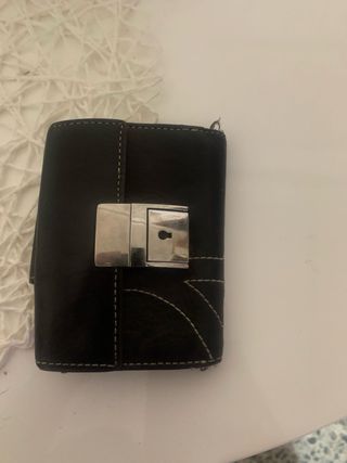Monedero de piel PG negro
