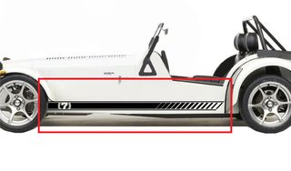 Pegatinas laterales Caterham 7 personalizadas