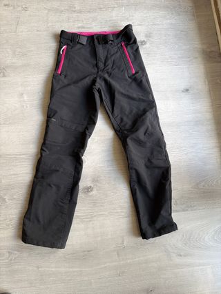 Pantalones de esquí negros 6-8 años