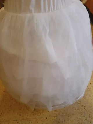 Cancán fallera blanco talla 100