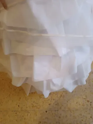 Cancán fallera blanco talla 100