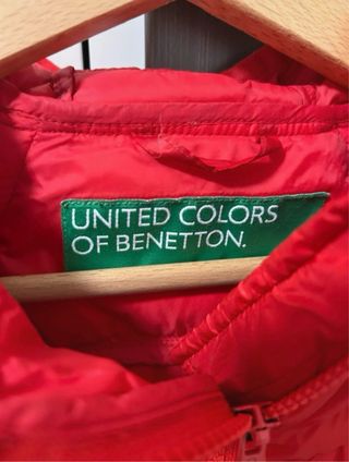 Piumino United Colors of Benetton rosso taglia M