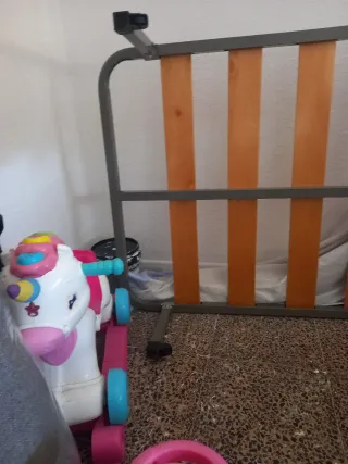 Somier metálico con lamas de madera