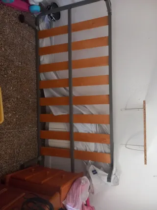 Somier metálico con lamas de madera