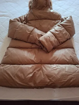 Plumas marrón con pelo desmontable