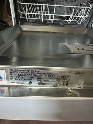 Lavavajillas Bosch series 2 Blanco SMS40E32EU/02