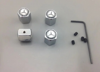 TAPONES ANTIRROBO MERCEDES BLANCO
