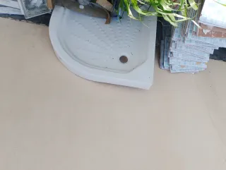 Plato de ducha acrílico blanco