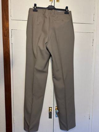 Pantalones Burberry Lana Beige