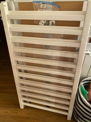 Cuna Colecho Madera Estrella Blanca ( con colchón)