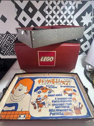 Lego Valigetta Vintage Anni 70 + Locomotiva 396