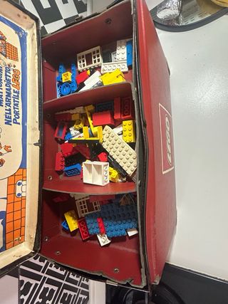 Lego Valigetta Vintage Anni 70 + Locomotiva 396