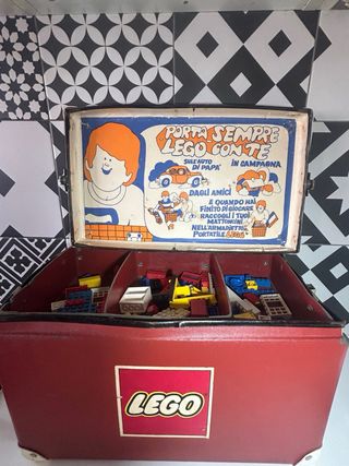 Lego Valigetta Vintage Anni 70 + Locomotiva 396