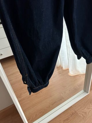 Pantalón bombacho denim Zara