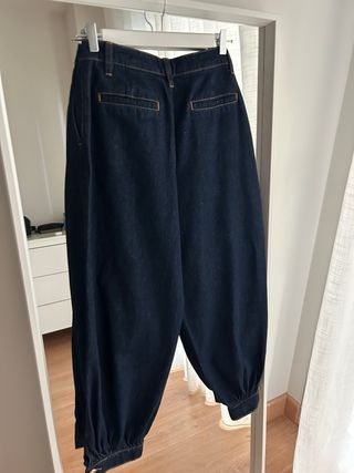 Pantalón bombacho denim Zara