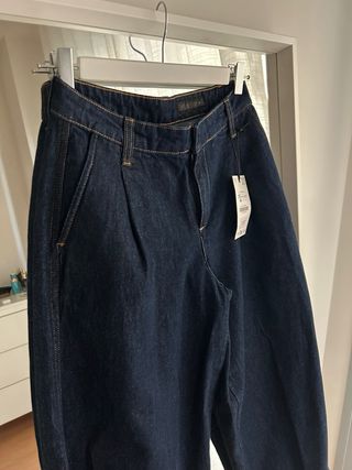Pantalón bombacho denim Zara