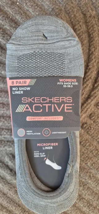 Calcetines Skechers Mujer No Show Liner 8 Pares
