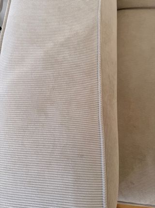 Divano modulare in velluto beige