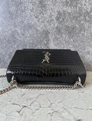 Bolso YSL Cocodrilo Negro