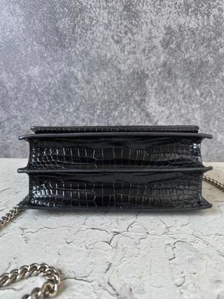 Bolso YSL Cocodrilo Negro