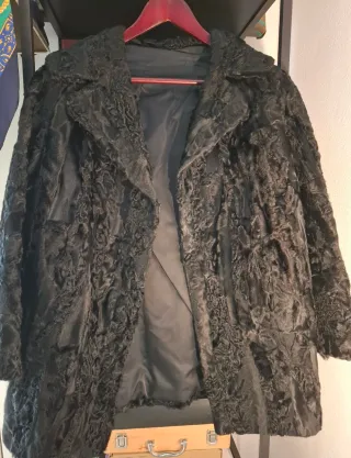 ASTRACÁN T-40-42 ABRIGO PIEL VINTAGE