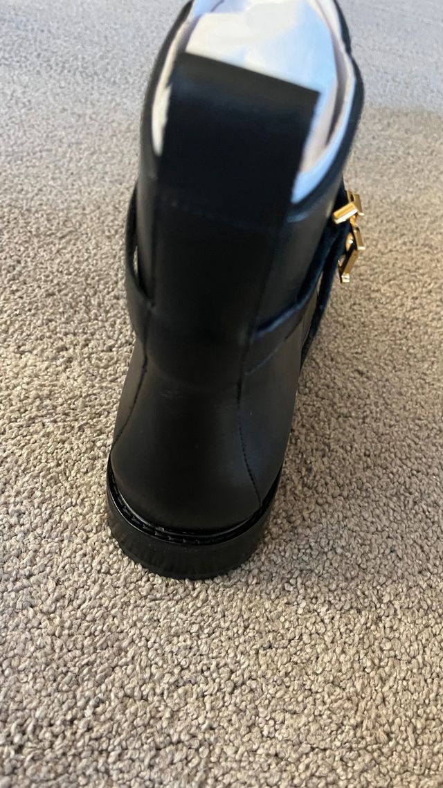 Nuevas! Botas Eldridge Piel Negra Ralph Lauren