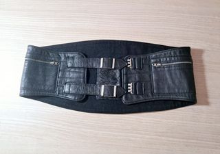 Cinturón piel levantamiento pesas, gimnasio, 90cm