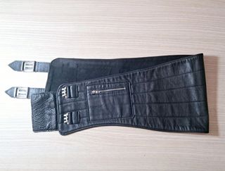 Cinturón piel levantamiento pesas, gimnasio, 90cm