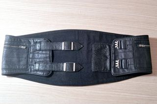 Cinturón piel levantamiento pesas, gimnasio, 90cm