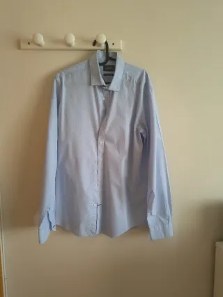 Lote 3 Camisas de vestir Talla M color azul 15 EUR