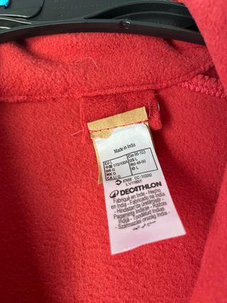 Jersey Quechua rojo 2 usos