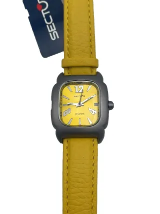 Orologio Sector Giallo Cassa Grigia