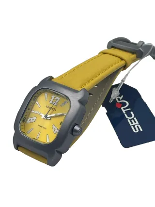Orologio Sector Giallo Cassa Grigia