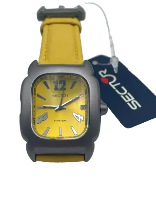 Orologio Sector Giallo Cassa Grigia