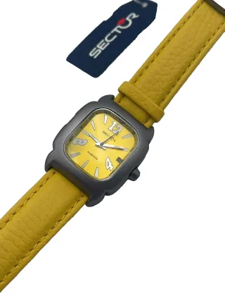 Orologio Sector Giallo Cassa Grigia