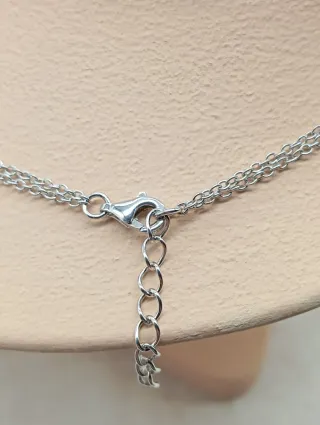 Collar Plata 925 y Coral Rojo