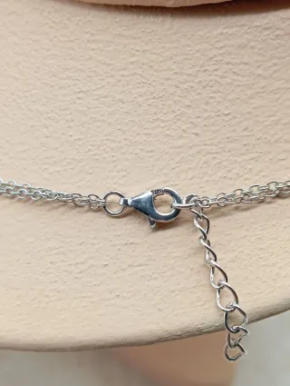 Collar Plata 925 y Coral Rojo