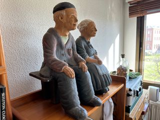Pareja Figuras Decorativas Abuelos