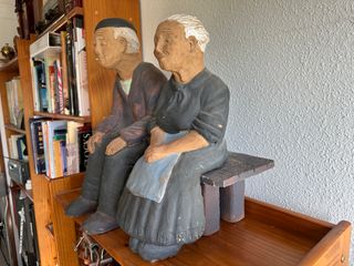 Pareja Figuras Decorativas Abuelos