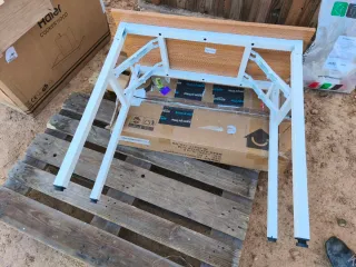 Mesa plegable madera y metal