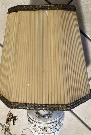 Lampada Capodimonte vintage anni '50-'60